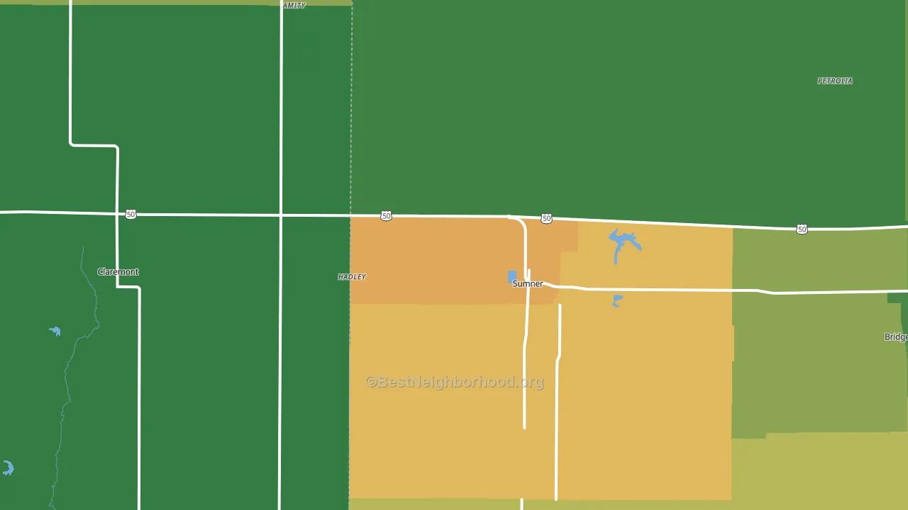 62466, IL block-group voter-turnout map