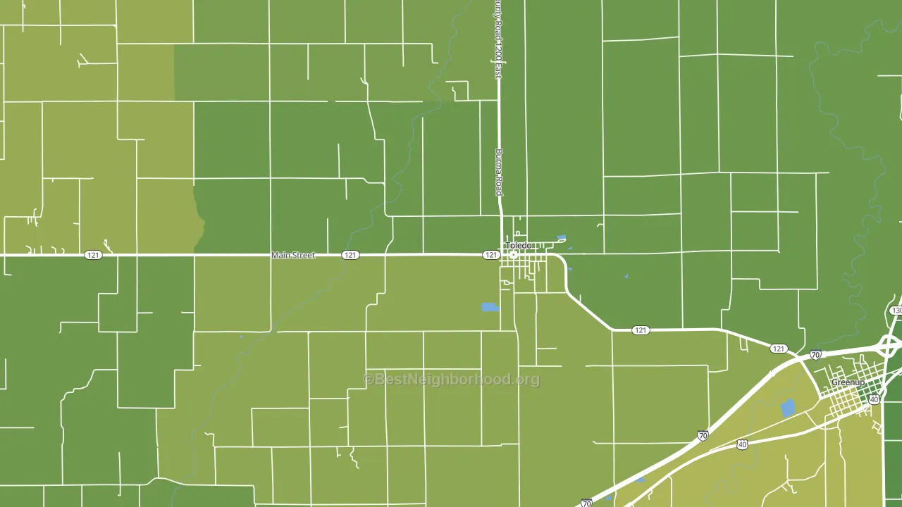 62468, IL block-group voter-turnout map