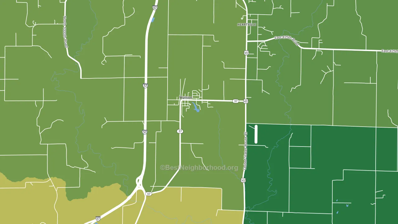 62473, IL block-group voter-turnout map