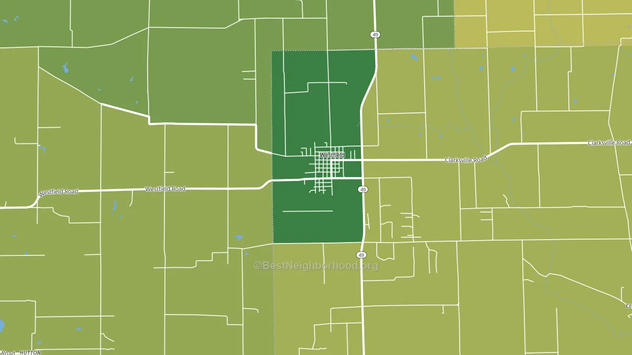62474, IL block-group voter-turnout map