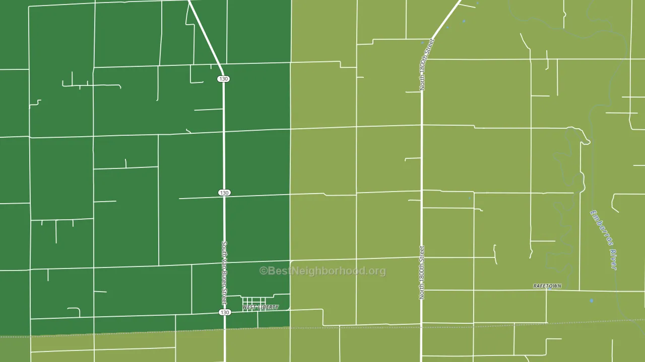 62475, IL block-group voter-turnout map