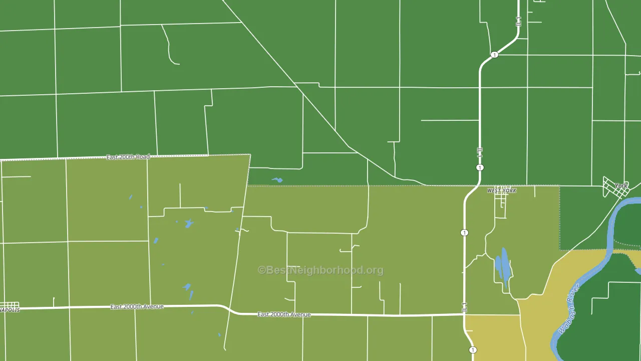 62478, IL block-group voter-turnout map