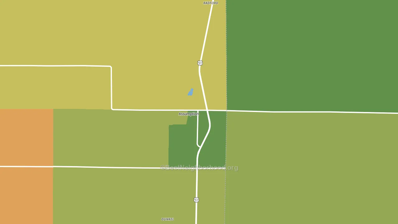 62510, IL block-group voter-turnout map