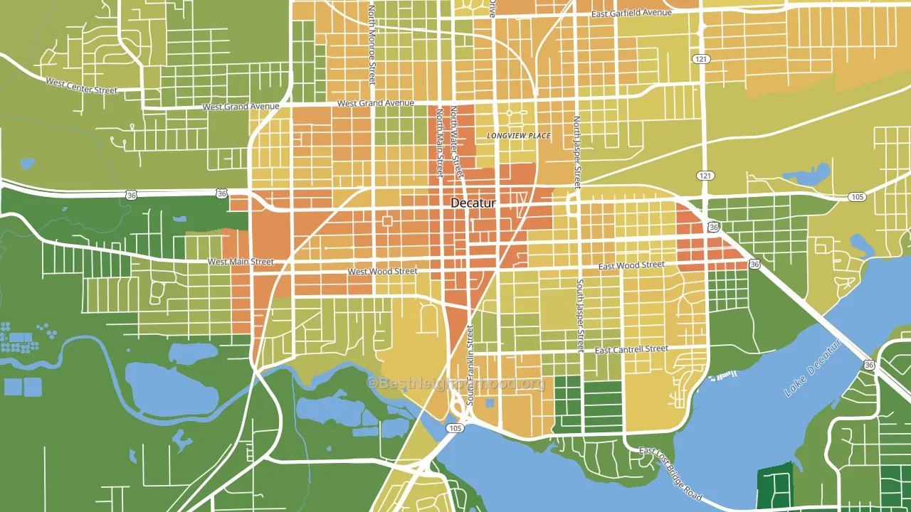 62523, IL block-group voter-turnout map