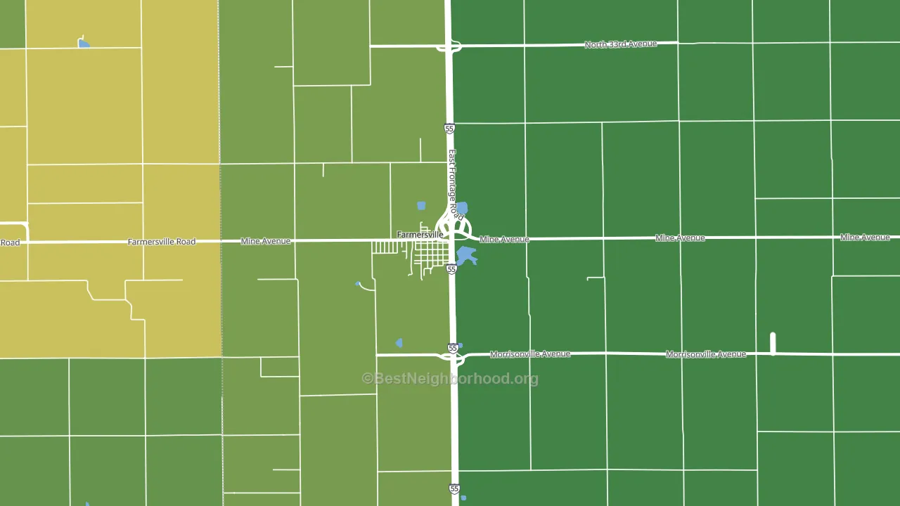62533, IL block-group voter-turnout map