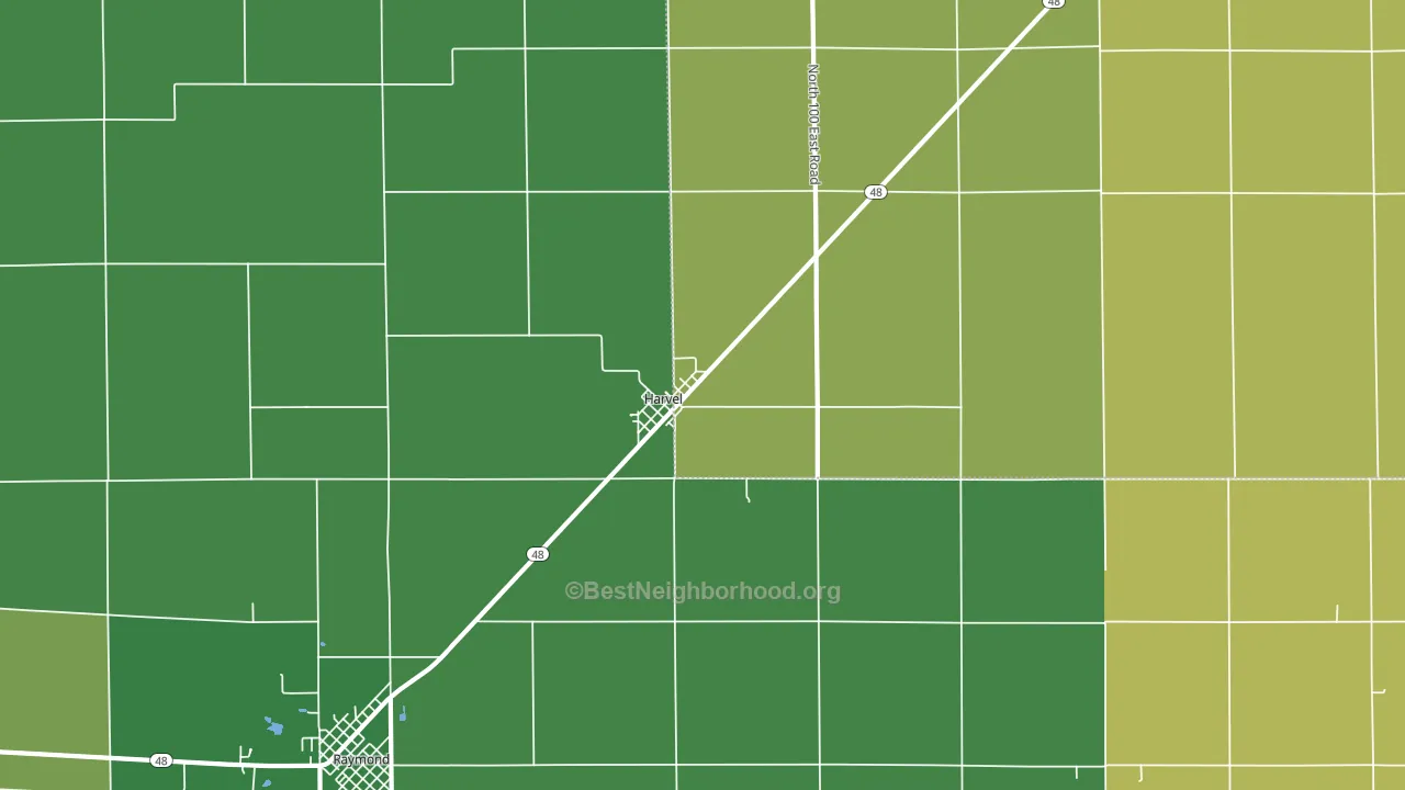 62538, IL block-group voter-turnout map