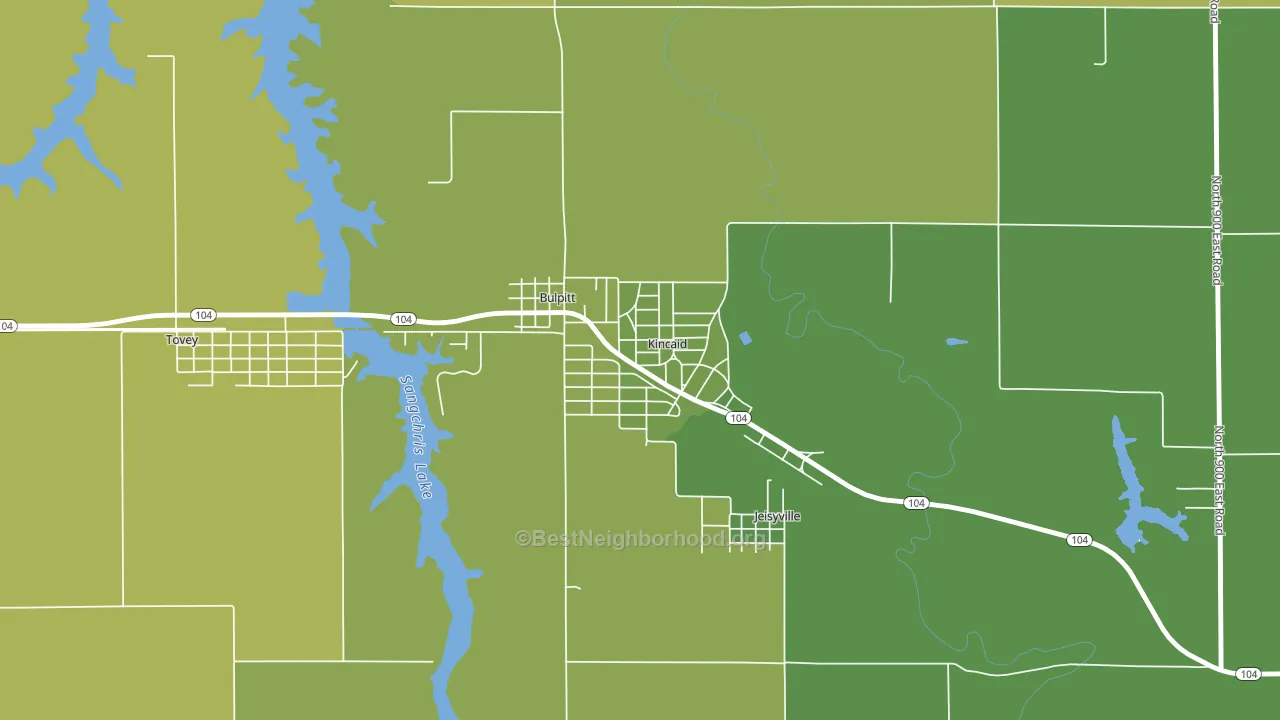 62540, IL block-group voter-turnout map