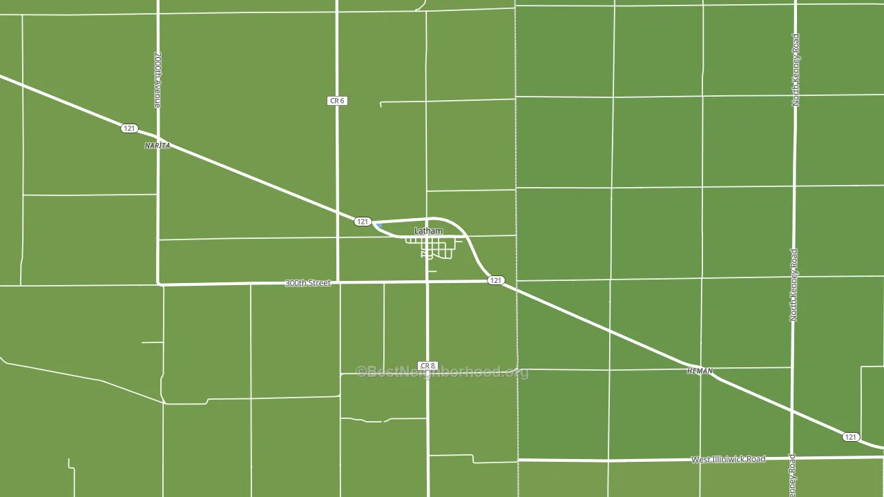 62543, IL block-group voter-turnout map