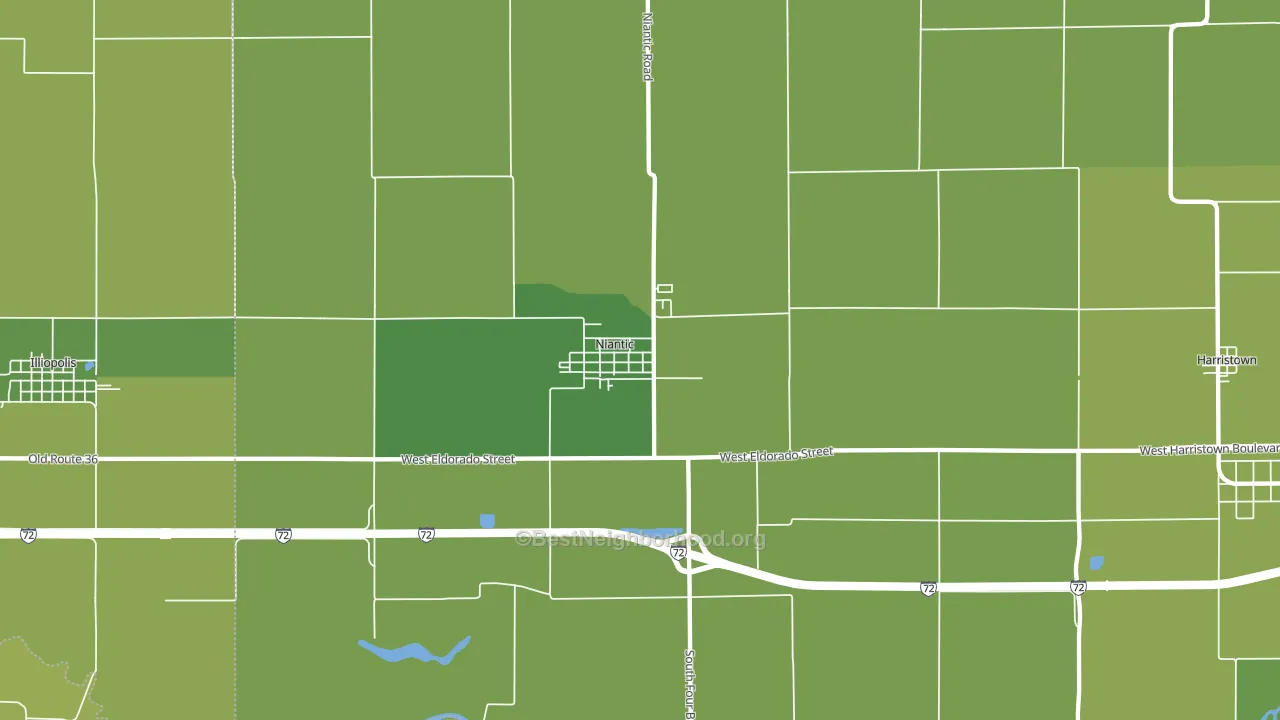 62551, IL block-group voter-turnout map