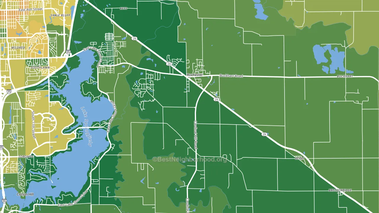 62563, IL block-group voter-turnout map