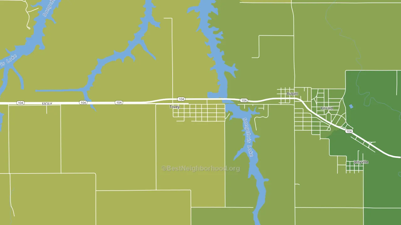 62570, IL block-group voter-turnout map