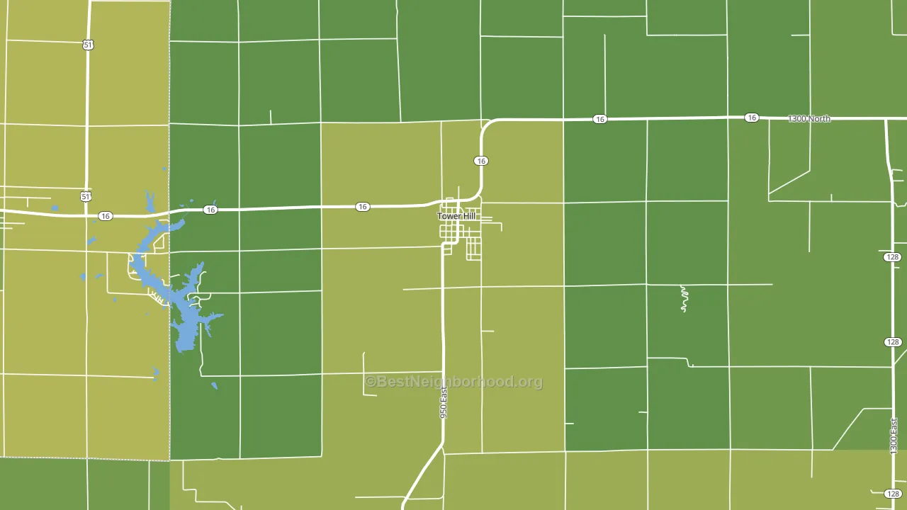 62571, IL block-group voter-turnout map