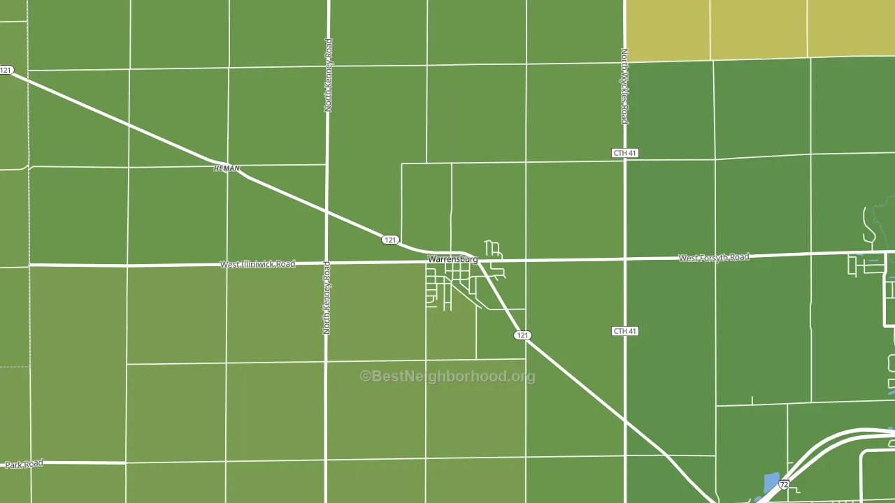 62573, IL block-group voter-turnout map