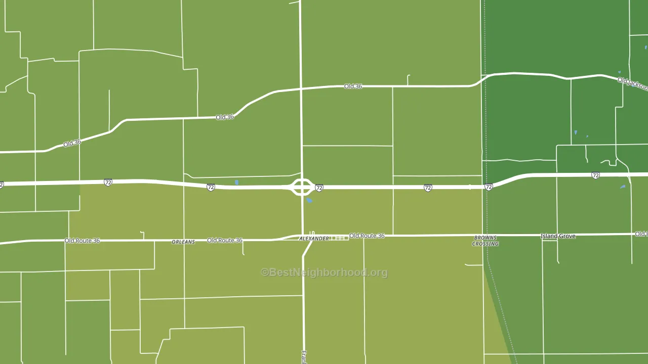 62601, IL block-group voter-turnout map