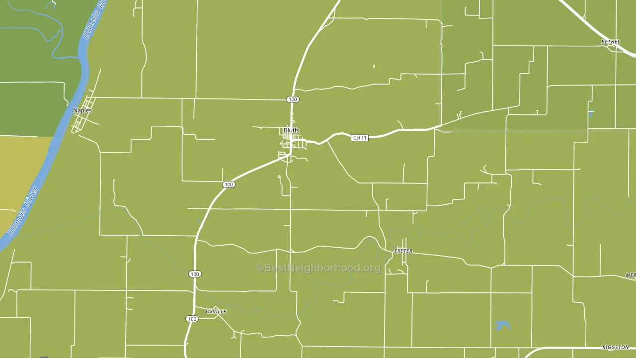 62621, IL block-group voter-turnout map