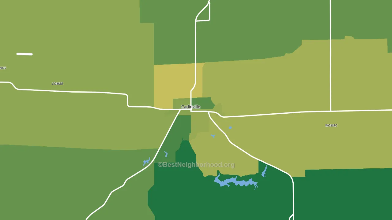 62626, IL block-group voter-turnout map
