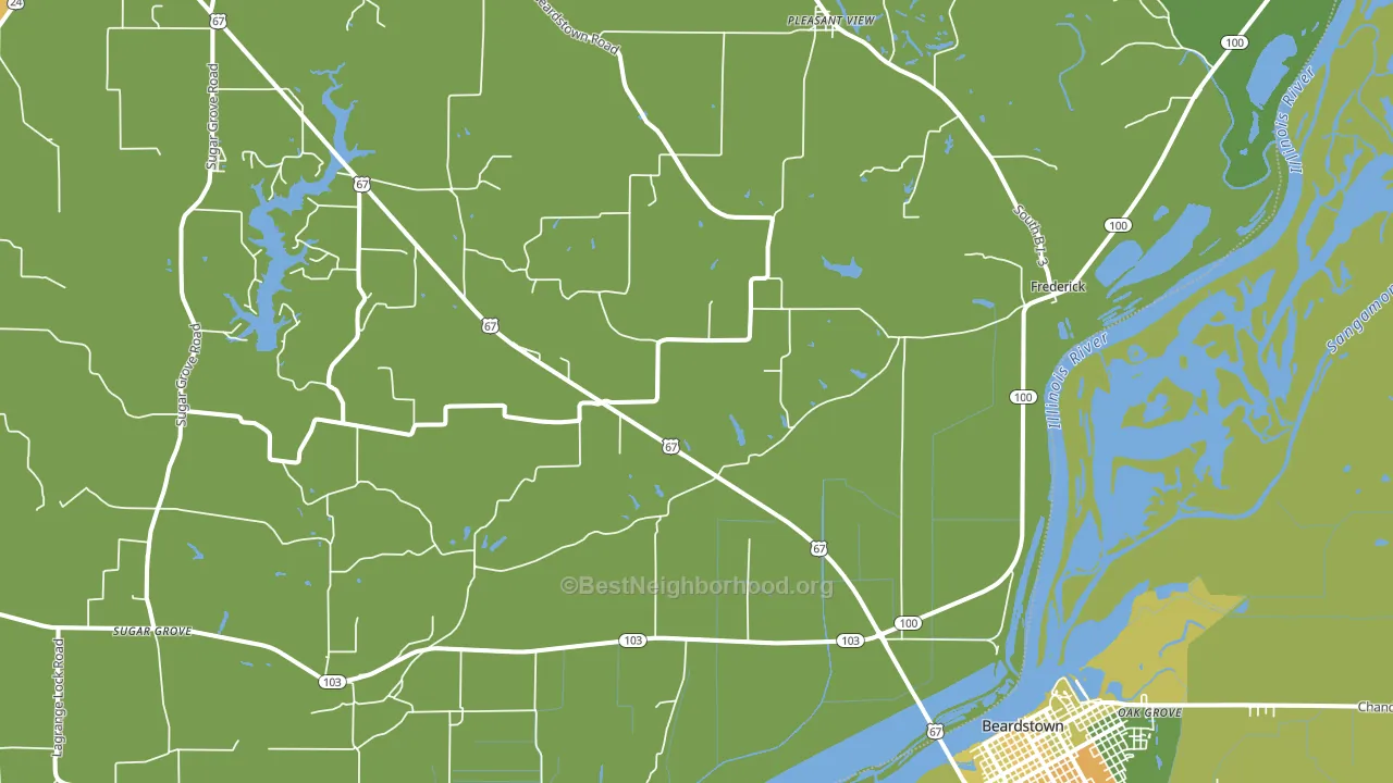 62639, IL block-group voter-turnout map