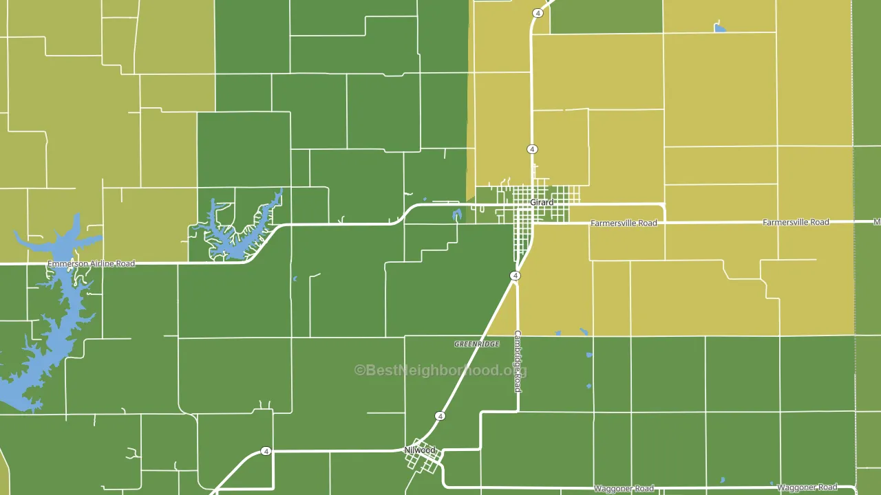 62640, IL block-group voter-turnout map