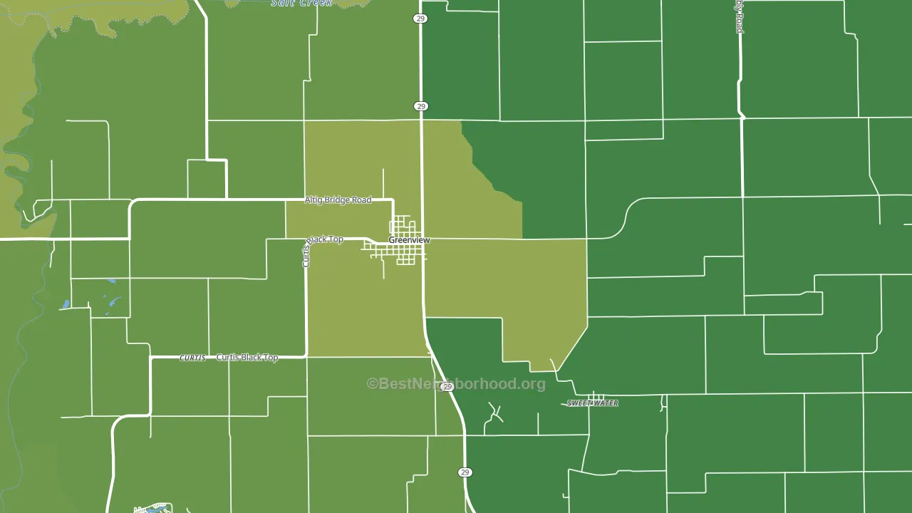 62642, IL block-group voter-turnout map