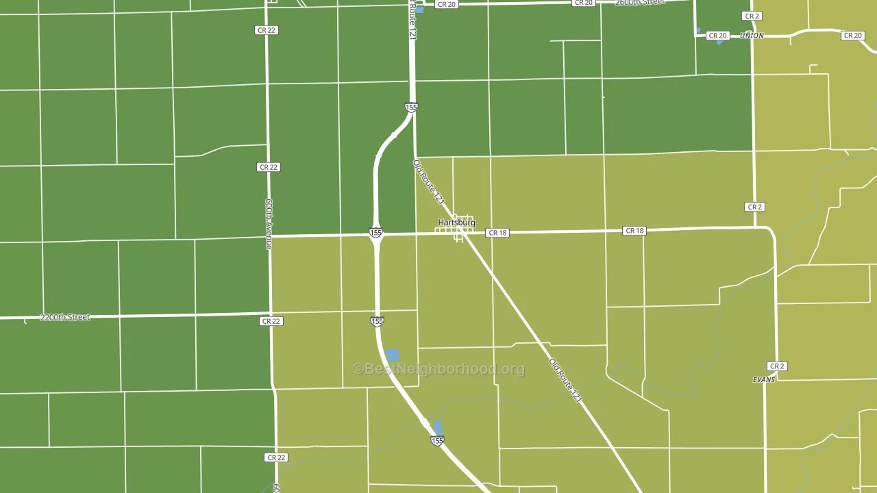 62643, IL block-group voter-turnout map