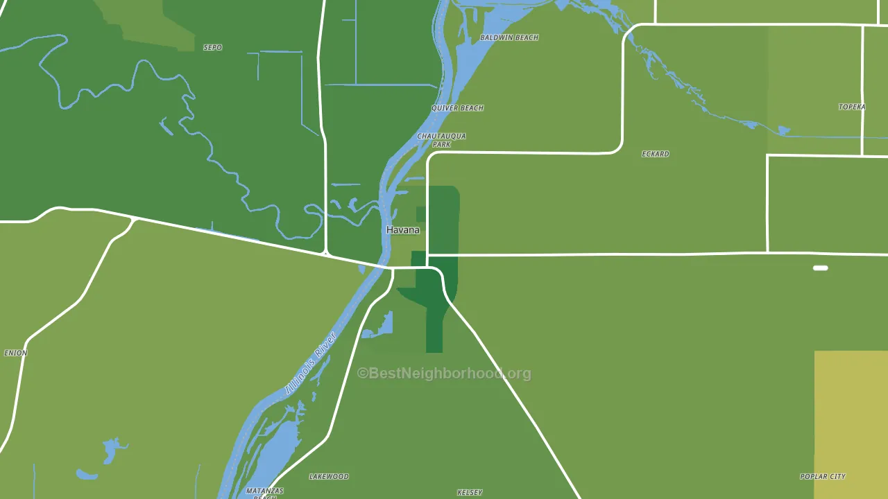 62644, IL block-group voter-turnout map