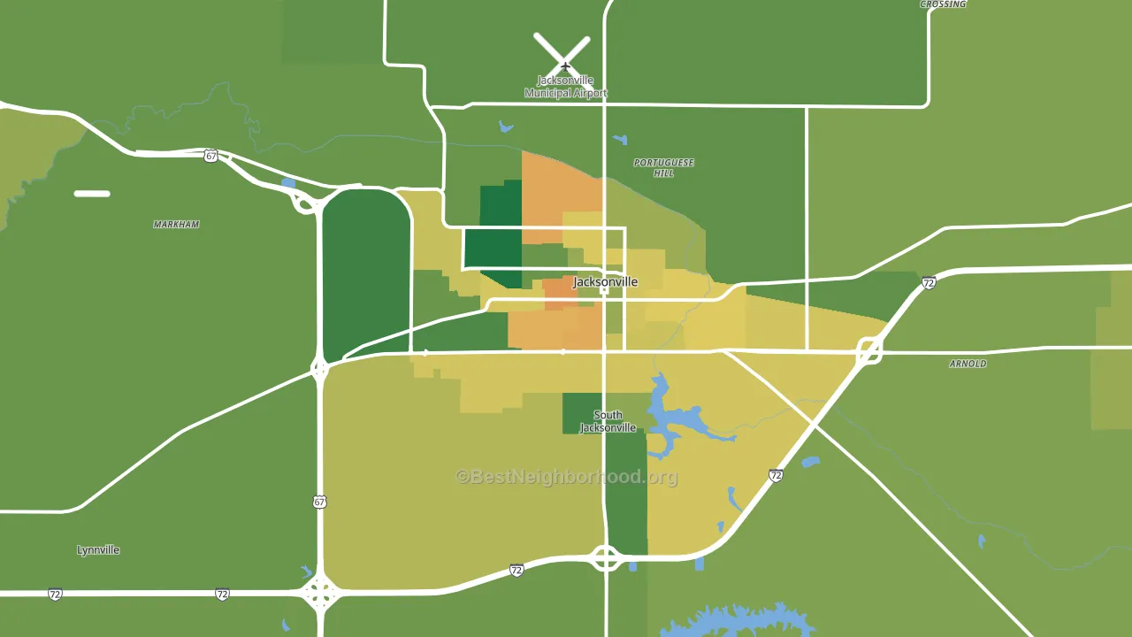 62650, IL block-group voter-turnout map