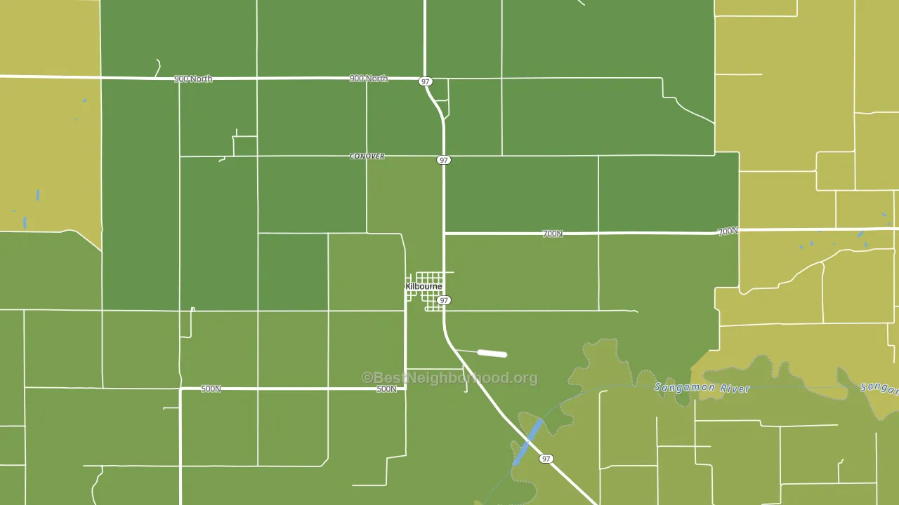 62655, IL block-group voter-turnout map