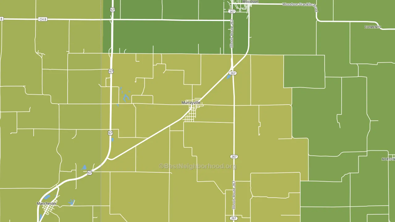 62668, IL block-group voter-turnout map