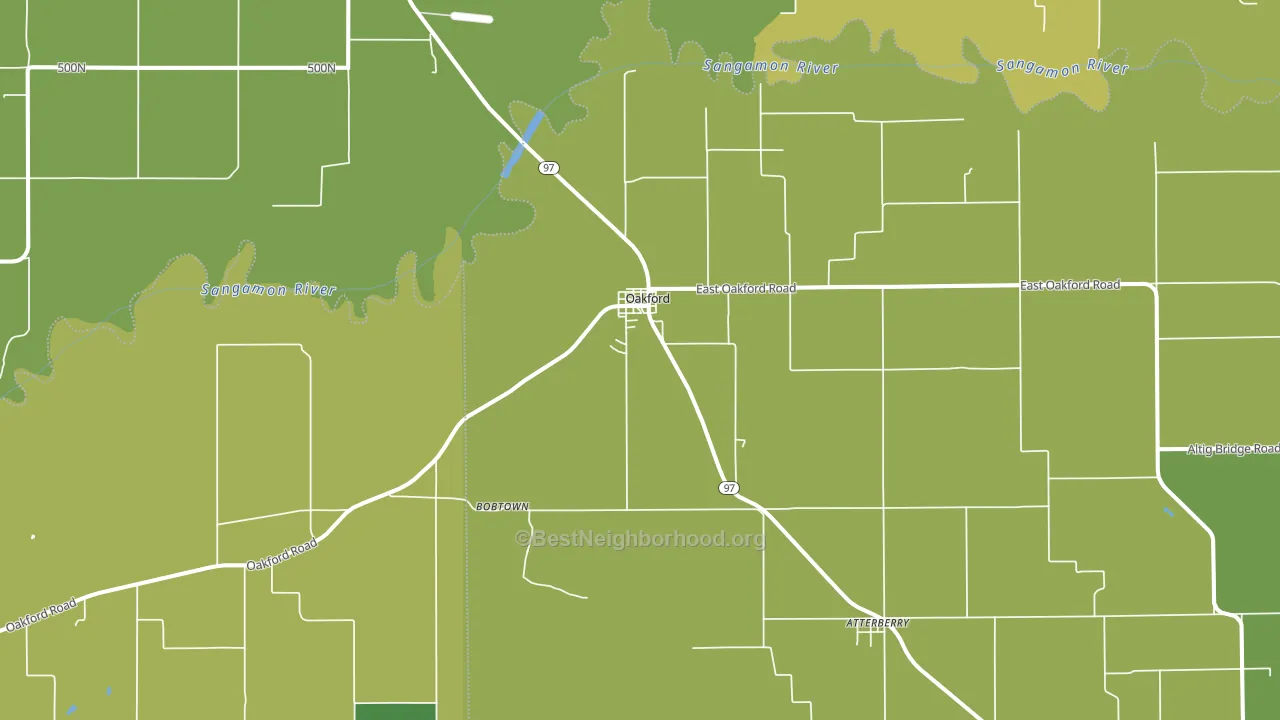 62673, IL block-group voter-turnout map