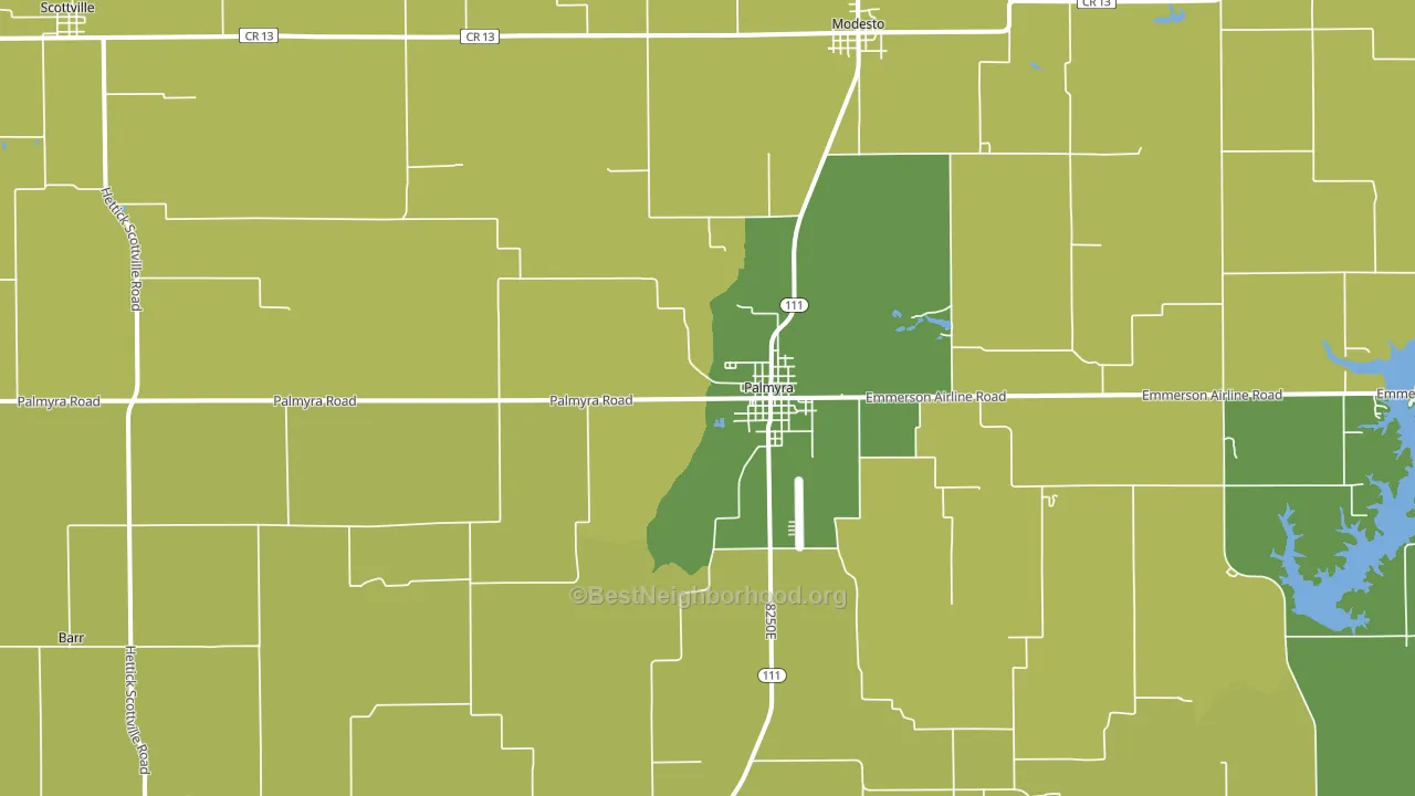 62674, IL block-group voter-turnout map