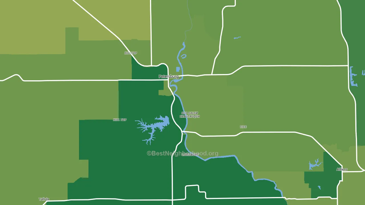 62675, IL block-group voter-turnout map
