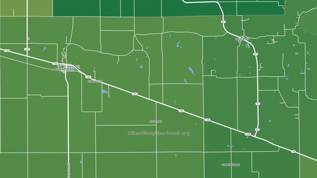 62677, IL block-group voter-turnout map