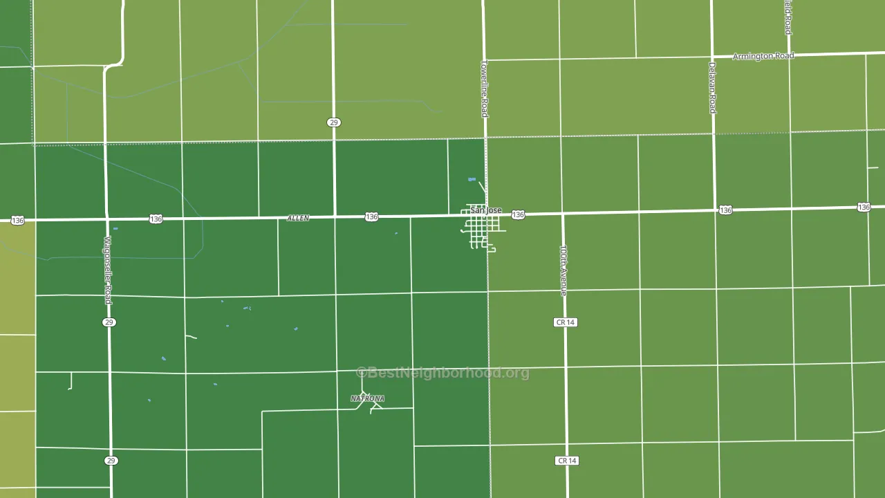62682, IL block-group voter-turnout map