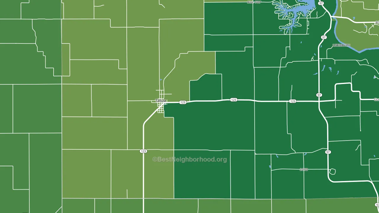 62688, IL block-group voter-turnout map