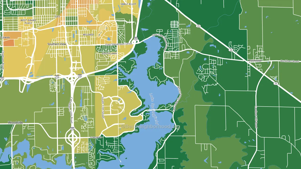 62712, IL block-group voter-turnout map
