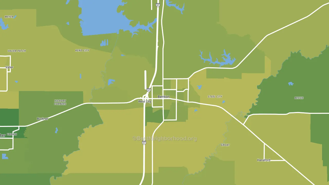 62812, IL block-group voter-turnout map