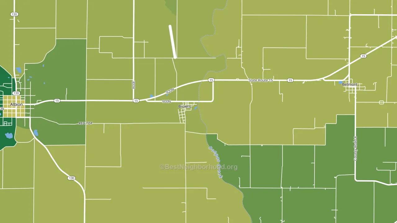 62818, IL block-group voter-turnout map