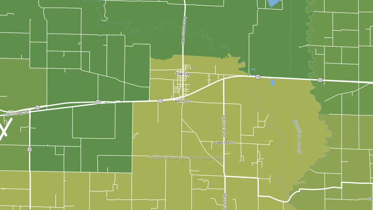 62824, IL block-group voter-turnout map