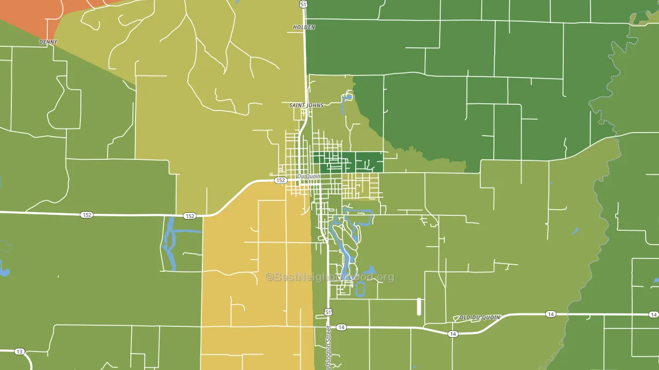 62832, IL block-group voter-turnout map