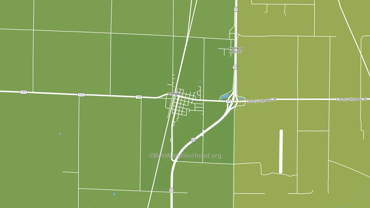 62848, IL block-group voter-turnout map