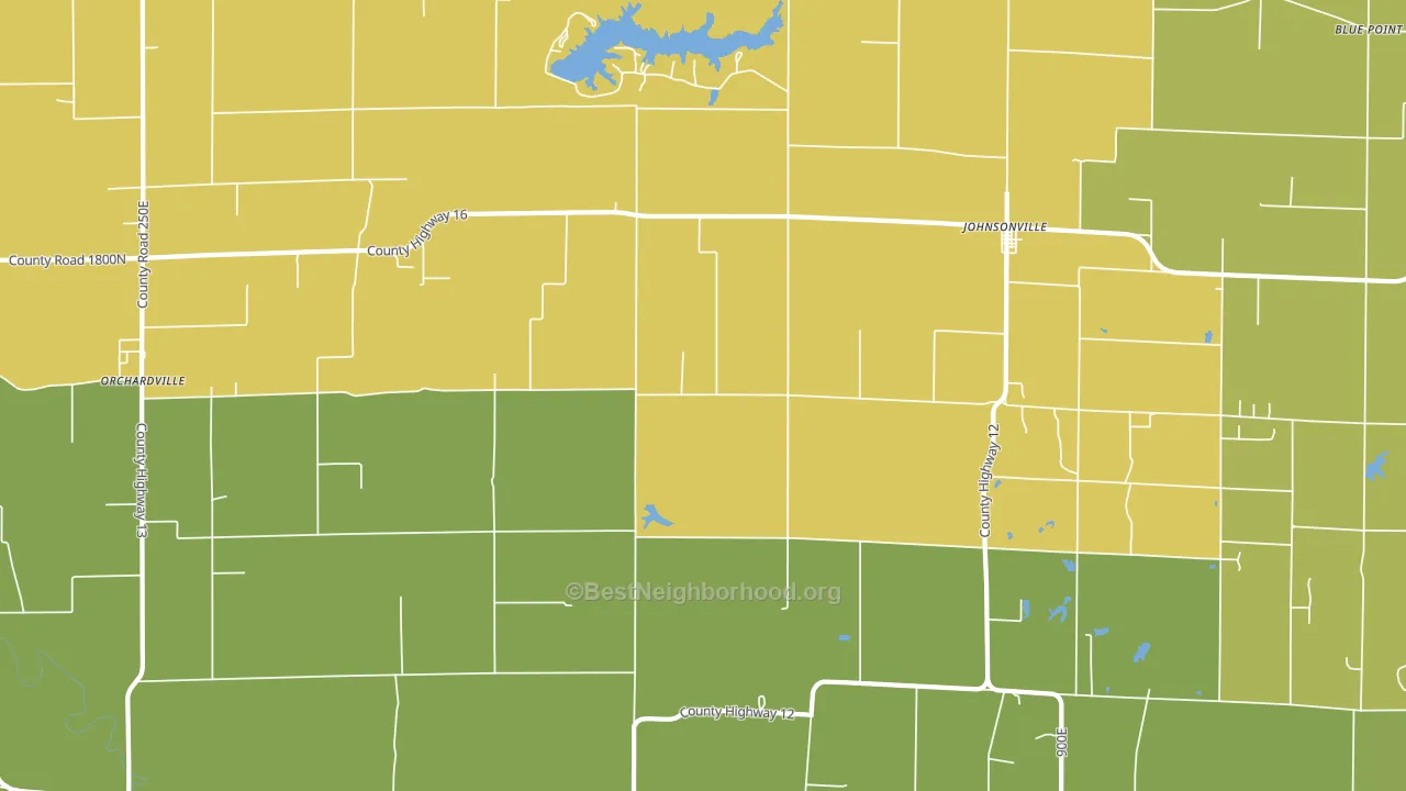 62850, IL block-group voter-turnout map