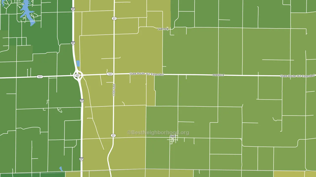 62853, IL block-group voter-turnout map