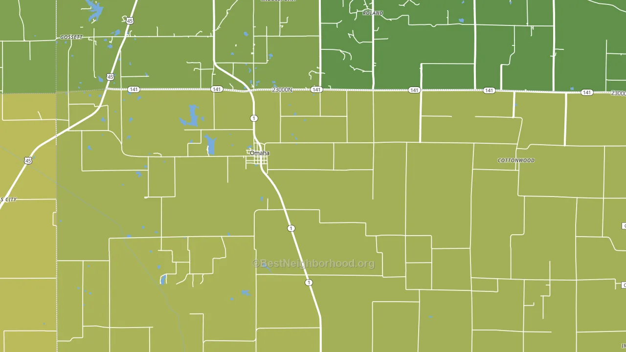 62871, IL block-group voter-turnout map
