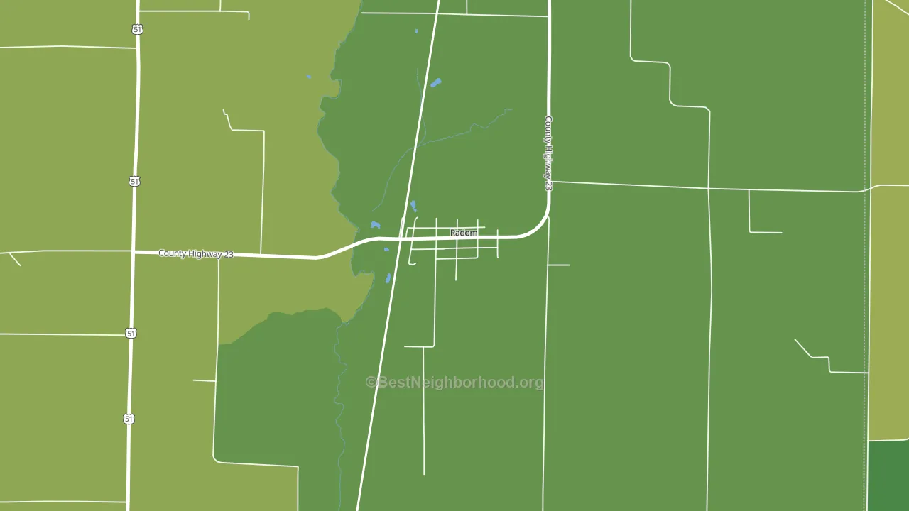 62876, IL block-group voter-turnout map