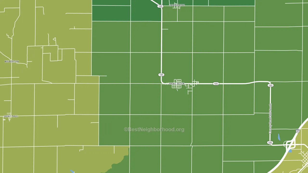 62880, IL block-group voter-turnout map