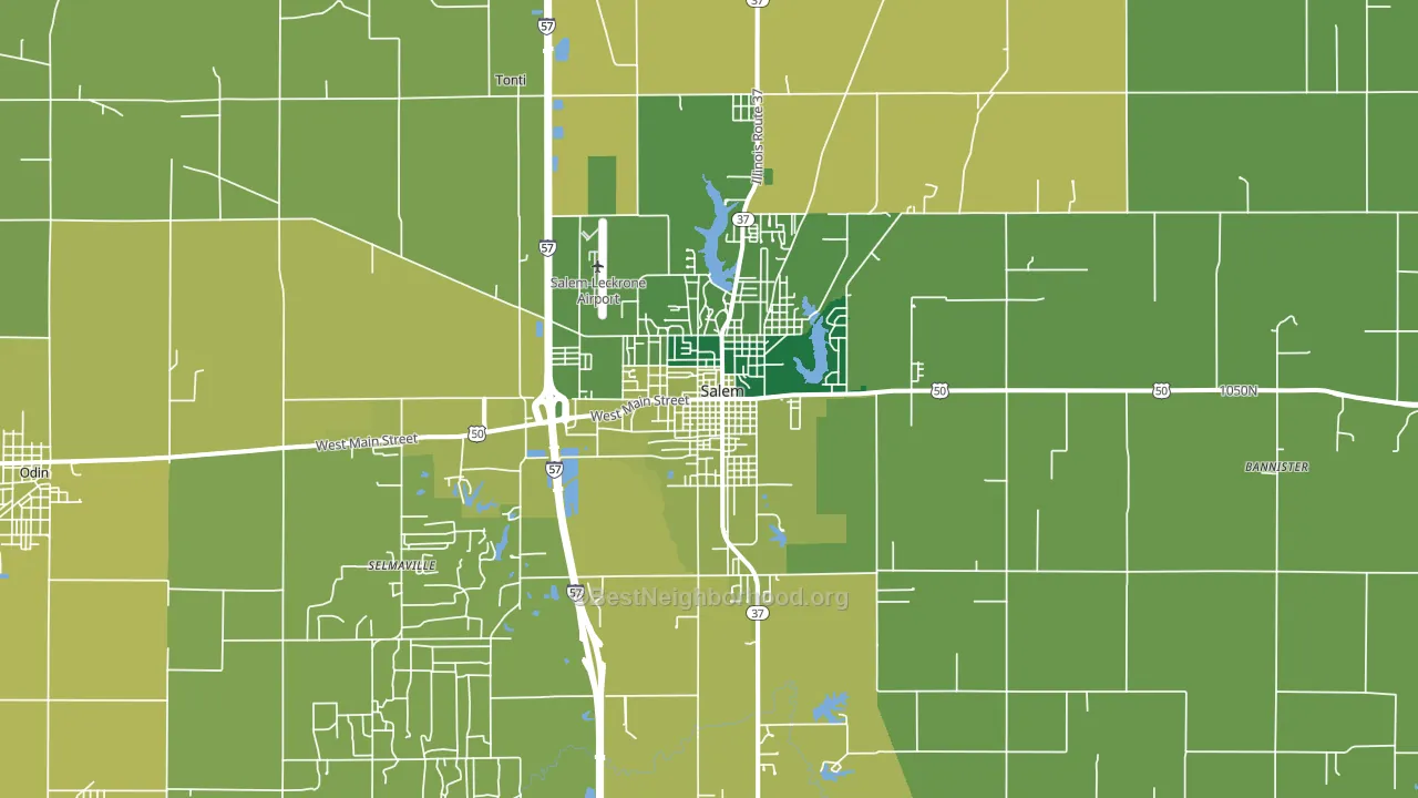 62881, IL block-group voter-turnout map