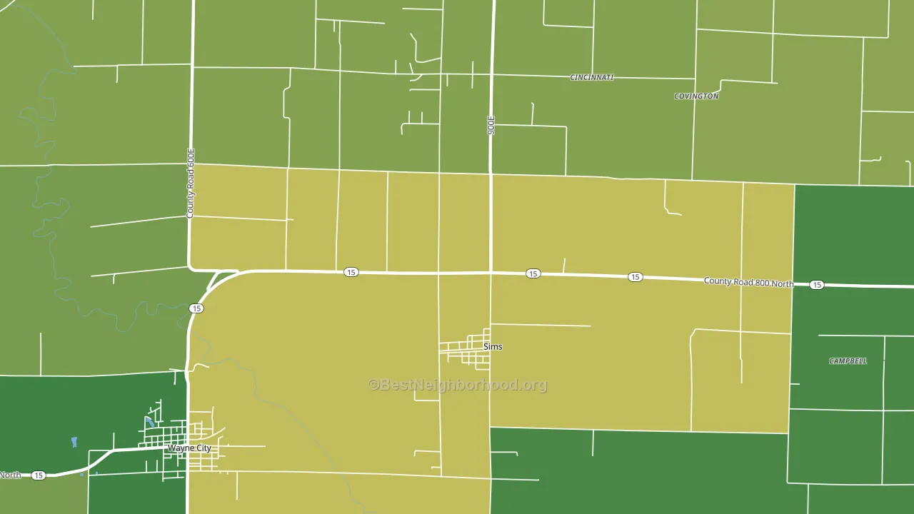 62886, IL block-group voter-turnout map