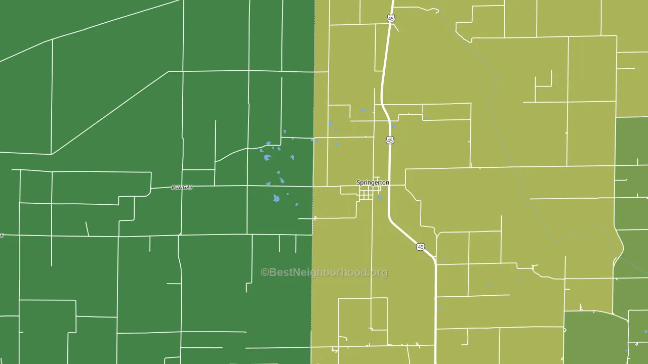 62887, IL block-group voter-turnout map