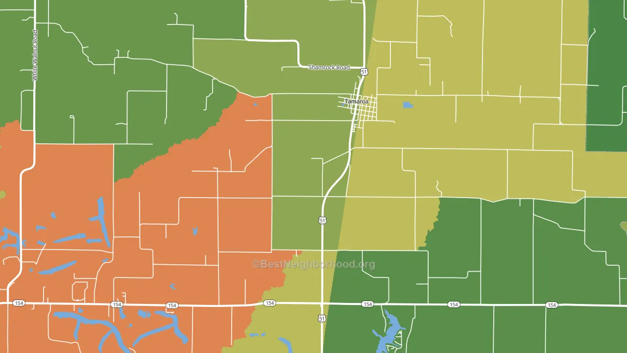 62888, IL block-group voter-turnout map