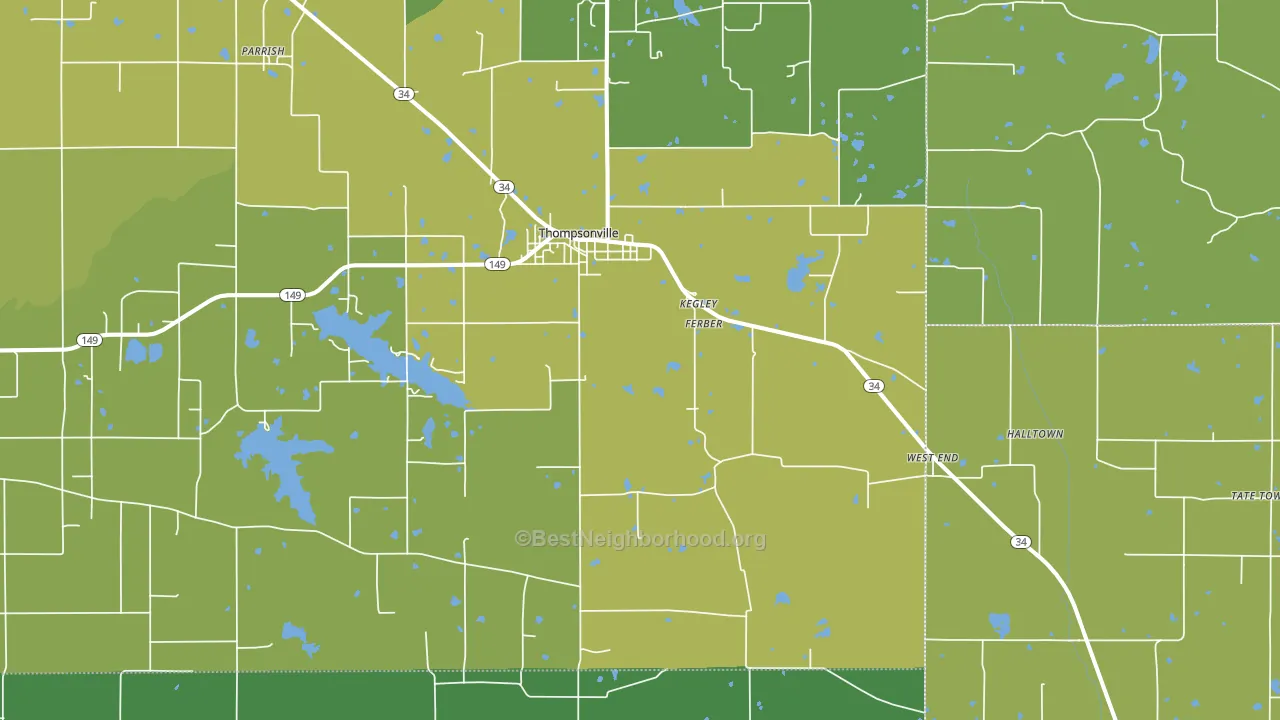 62890, IL block-group voter-turnout map